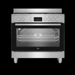 90CM Range Cooker Multifunction Twin Fan Stainless Steel