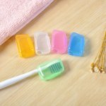 5 15PCS Portable Toothbrush Head Cover Toothbrush Protector Cap Holder Bathroom Accessories For Family And Business Travel And D
