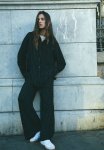 Pinstriped Trousers - Black pinstriped