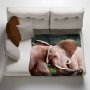 Elephant Bull Fight Light Weigt Fleece Blanket By Fanie Heymans