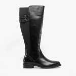 Ladies Arla Black Sheep Crust Leather Boot - 17