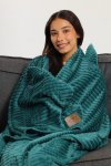 Pierre Cardin Ribbed Luxury Throw XL 180CM X 200CM