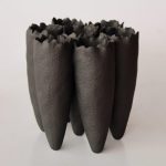 Black 7 Joined Vase 25X25X25CM