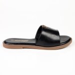 Flat Sandal - Black - 8