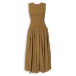 Tobacco Brown Combo Maxi Dress