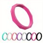 1PC Sports Rhomb Silicone Rings Fine Gift For Women Daily Wear Sporty Comfortable Ring Outdoor Running Ride