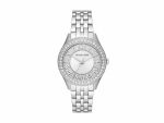 Harlowe Three-hand Stainless Steel Woman's Watch MK4708