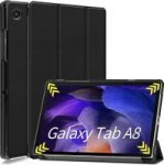 Tuff-Luv Smart Case & Stand For Galaxy Tab A8 2021 SM-X205 X200 - Black