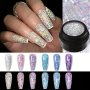 Aurora Glass Sparkle Gel Nail Polish - 8ML Holographic Diamond Shine Alcohol-free For Diy & Salon Use