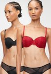 Kangol 2 Pack Lace Multiway - Black red