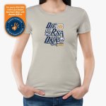 Ladies Premium Cotton T-Shirt Printed Stone Rsa Dna