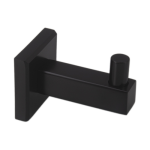 - Sq Robe Hook Blackened Brass