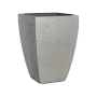 Premium Tulip Plant Pot - Medium 620MM X 460MM / Flinted White / With Tray