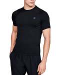 Men's Ua Rush Heatgear Compression Short Sleeve - BLACK-001 Sm