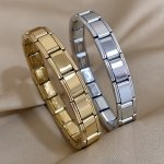 Stainless Steel Chunky Wheat Bracelet