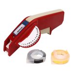 Embossing Label Maker Machine - Clear Number Letter Manual Label Writer Portable Label Maker With 2 Colorful Label Tapes Suitabl