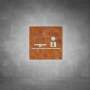 Office Sign D03 - Rust - Powder Coated Aluminum