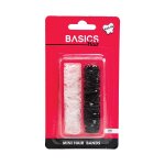 Basics Hair Tie MINI Tpu Clear+black 200PCS