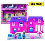 Play-set Doll House W acc 28X21CM