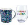 Maxwell & Williams Maxwell And Williams Wild At Heart Mug And Glass Set Wild Blue