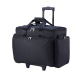 Beauty Make-up Case Soft-sided Rectangle Top Black Empty