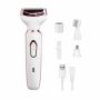 Professional 4-IN-1 Womens Epilator USB Rose Gold 4 Heads Gift Set