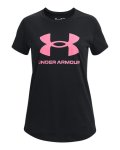 Girls' Ua Sportstyle Graphic Short Sleeve - Black Ysm