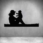 Parent Holding Baby - Rust Coat L 1000 X H 480MM