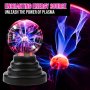 1PC Plasma Globe Lamp With Interactive Electronic Touch And Sound Sensitive Lightning And Tesla Coil Glass Stem Lava Lamp-style Light For Desk Plasma Ball