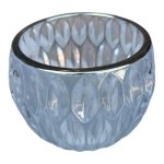 Clear Gold Rim Double Wall Glass Holder