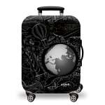 Printed Luggage Protector Cover - World Travel Doodles - Xlarge