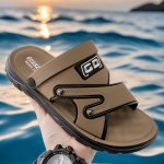 Men's Trendy Summer Open Toe Slippers Hollow Out Sandals Non Slip Outdoor Beach Shoes