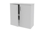 2 Tier Bookcase With Doors