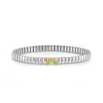 Extension Bracelet In Stainless Steel With Rainbow Symbol