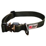 Delta War Dog Small Olive Soft Tactical Dog Collar Waggs Pet Shop