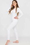 Womens Elegant Lace Collar Thermal Silk Cotton Underwear Pyjama Spencer Set