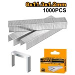 Ingco Staples 1.2X8MM 1000PCE STS0208 - Mica Online