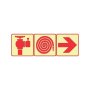 Sabs Fire Hydrant Hose Reel + Red Arrow Right Sign F9