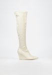Love 2 Over The Knee Wedge Boot - White