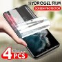 4 Pcs Full Cover Soft Hydrogel Film For Samsung Galaxy S24 S23 S22 S21 S20 Ultra Plus Fe S10 Plus Screen Protector For Samsung