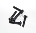 Screws M2X10MM Round Head Hex Socket Screws Black 5PCS