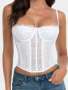 1PC Lace Bralette Cute Bustier Top Sexy Women's Clubwear Party Crop Top With Clasp