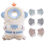 Baby Head Protector Cushion Backpack With 3 Baby Knee Pads For Walking & Crawling. Astronaut