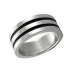 C1015-C16669 - Men's Stainless Steel Band Ring - Size 7