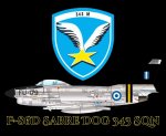 F-86D Sabre Dog 343 Sqn Mouse Pad