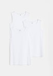 3-PACK Cotton Jersey Vest Tops - White