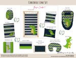 Cot Duvet Bedding Crocodile Line Set