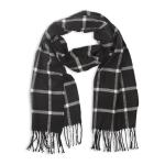 Black & White Check Pashmina