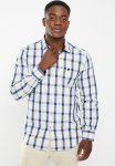 Pierre Cardin PC180 Checked Formal Shirt - Navy