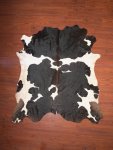 Bs Grade Nguni Hide 140 Black white L - Large Black white Spotted